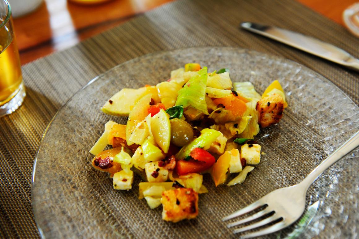 Herbstsalat mit Äpfel
