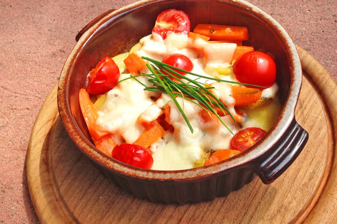 Leichter Gemüsegratin