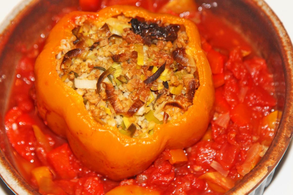 Gefüllte Peperoni mit Bulgur