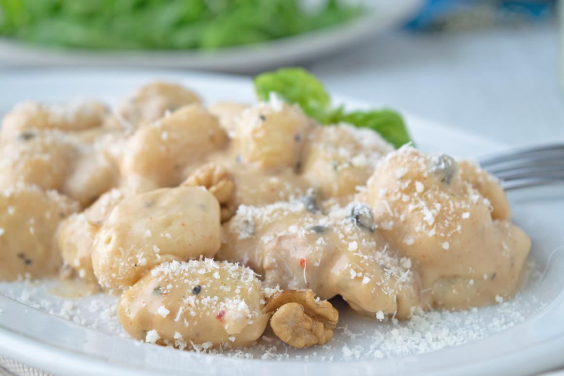 Gnocchi an Käse-Pfeffersauce