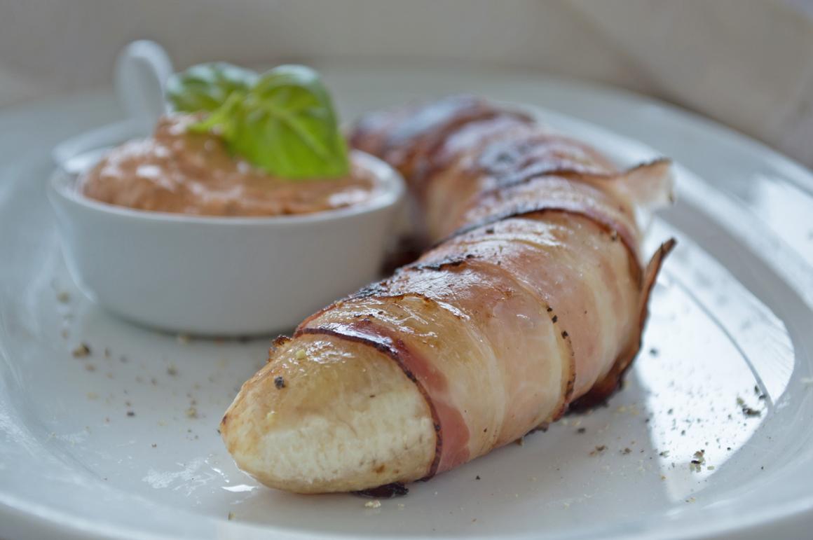 Bananen im Speckmantel