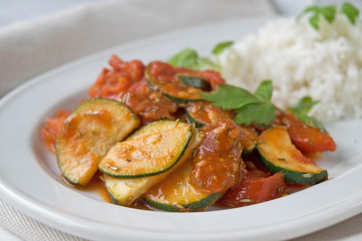 Zucchetti-Tomaten-Pfanne