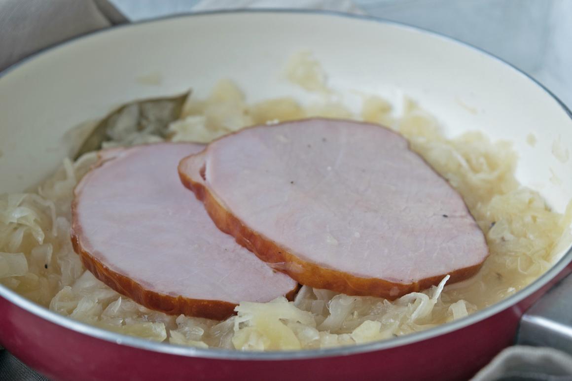 Kasselerscheiben mit Weisskraut - Rezept