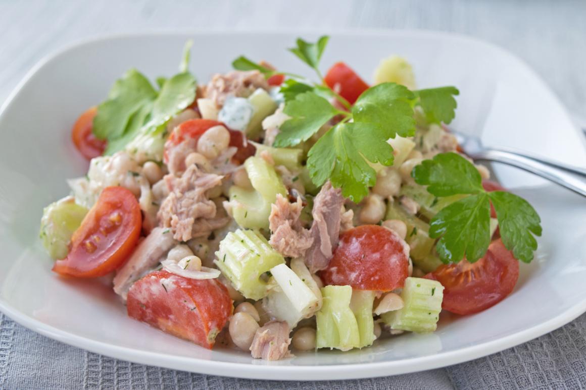 Bohnensalat mit Thunfisch-Dressing