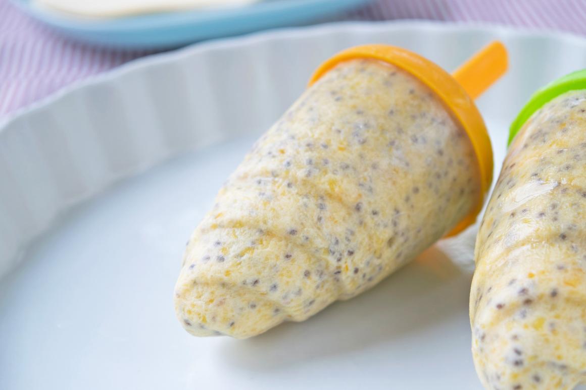 Mangoeis mit Chia Samen - Rezept
