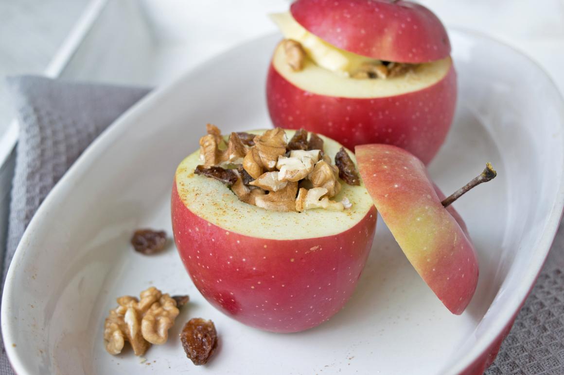 Winterlicher Bratapfel
