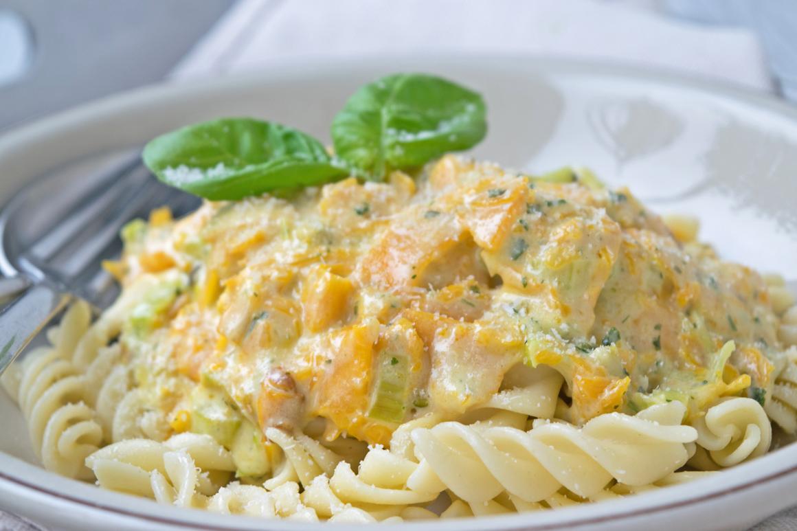 Kürbis-Käse-Sauce