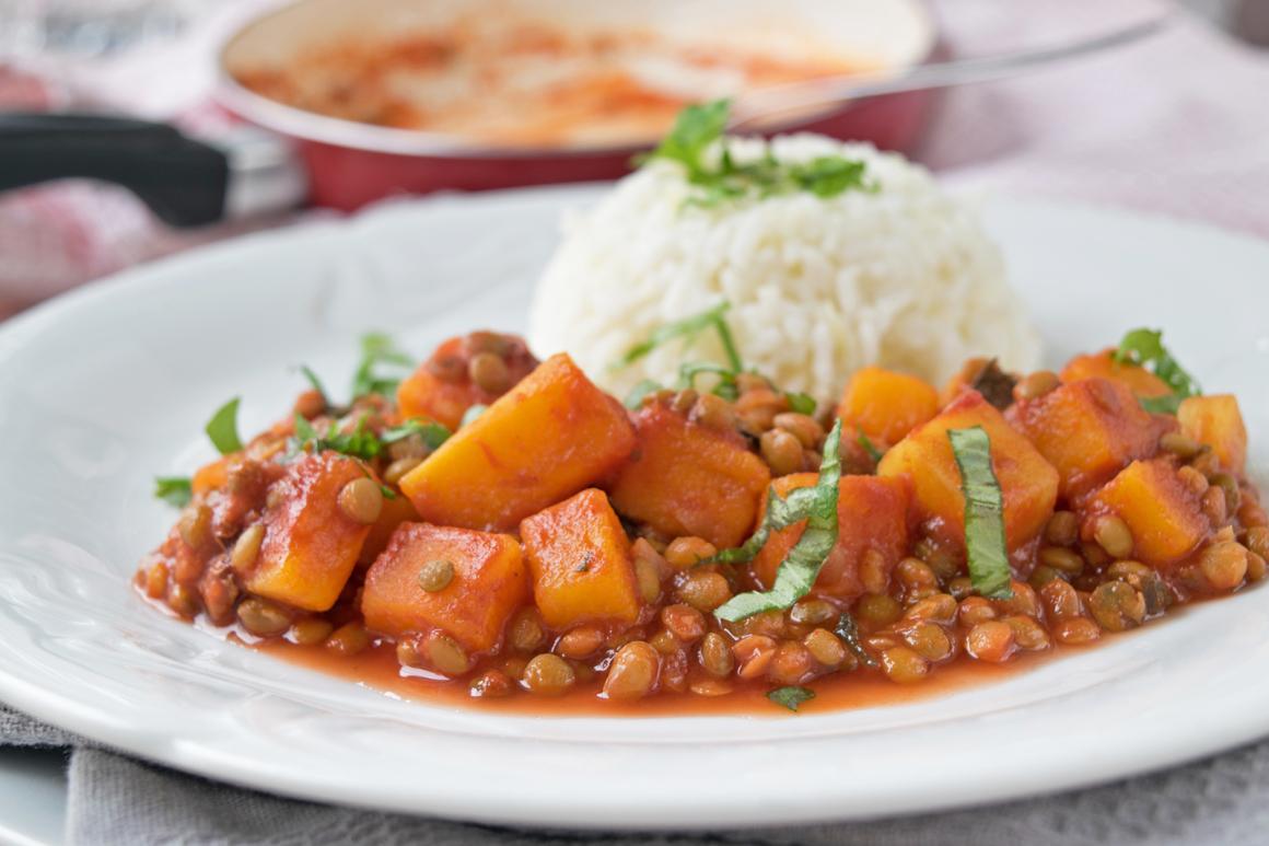 Kürbis-Linsen-Curry