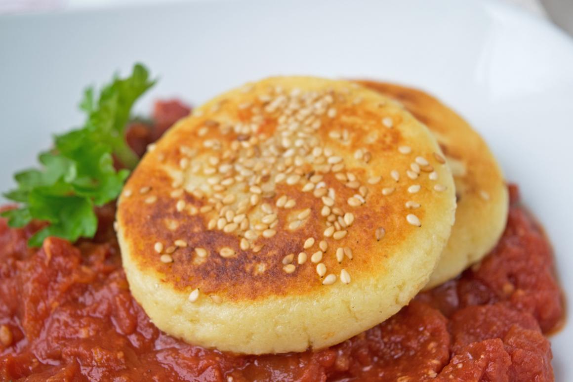 Kartoffel-Sesam-Fladen