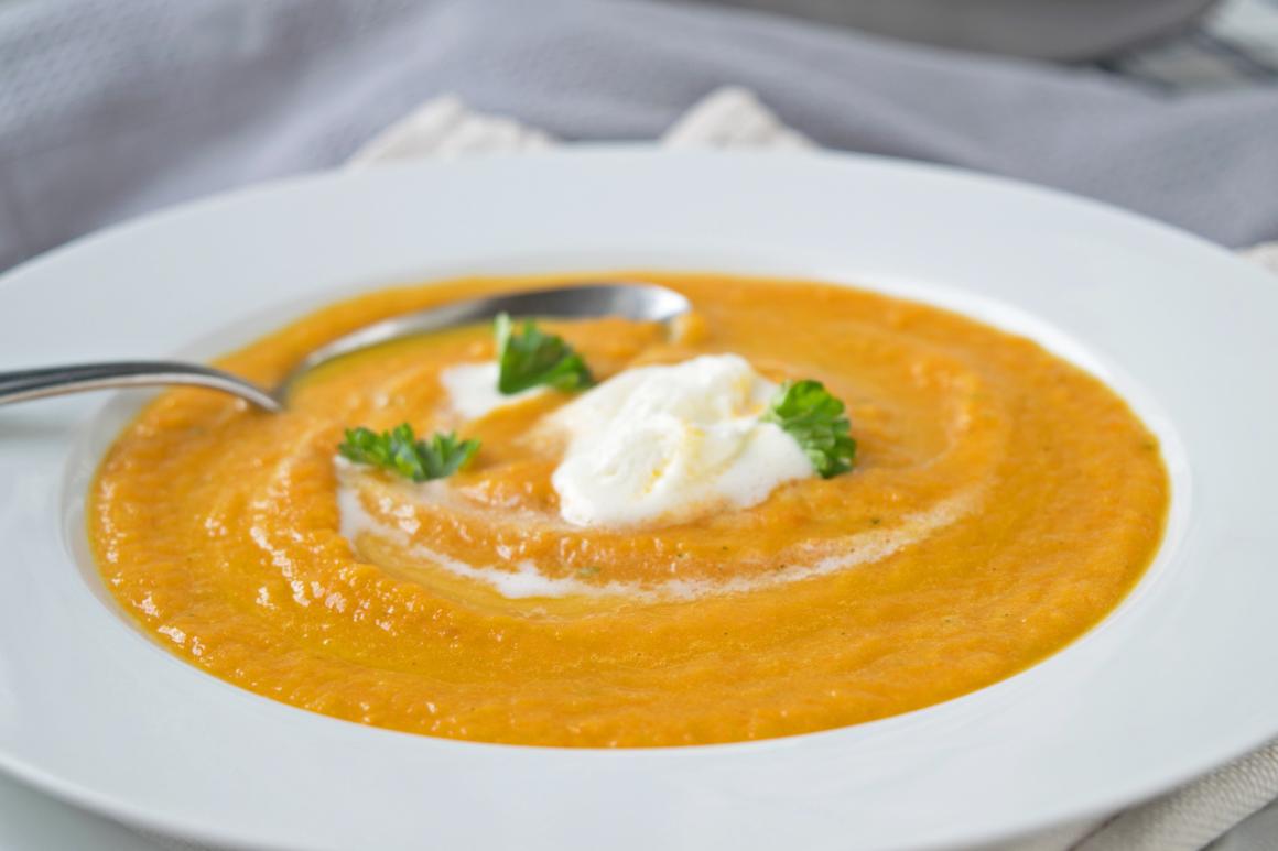 Orangen-Süsskartoffel-Suppe