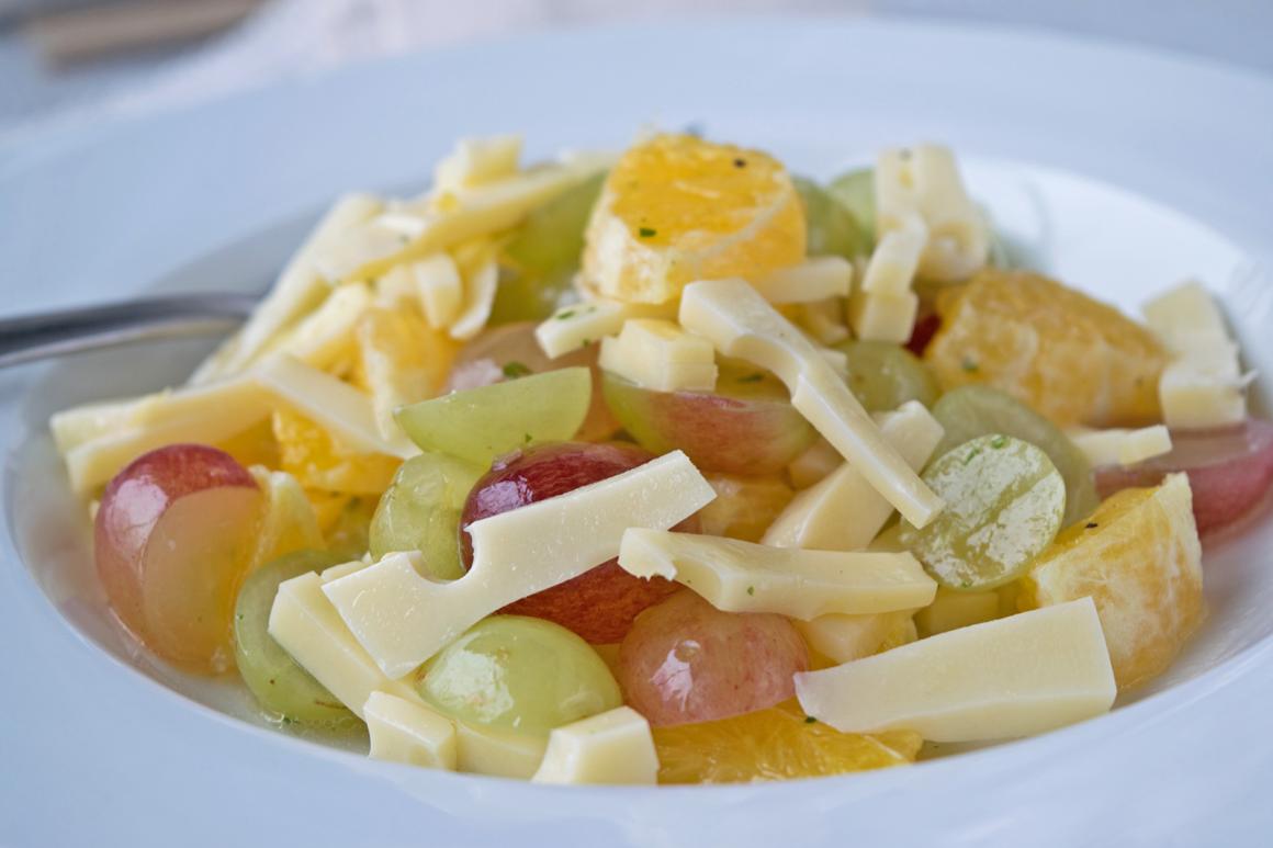 Orangen-Trauben-Salat