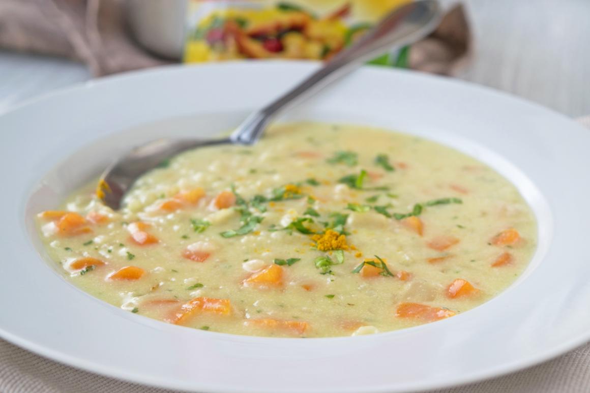 Cremige Frühlingsreissuppe mit Peterli