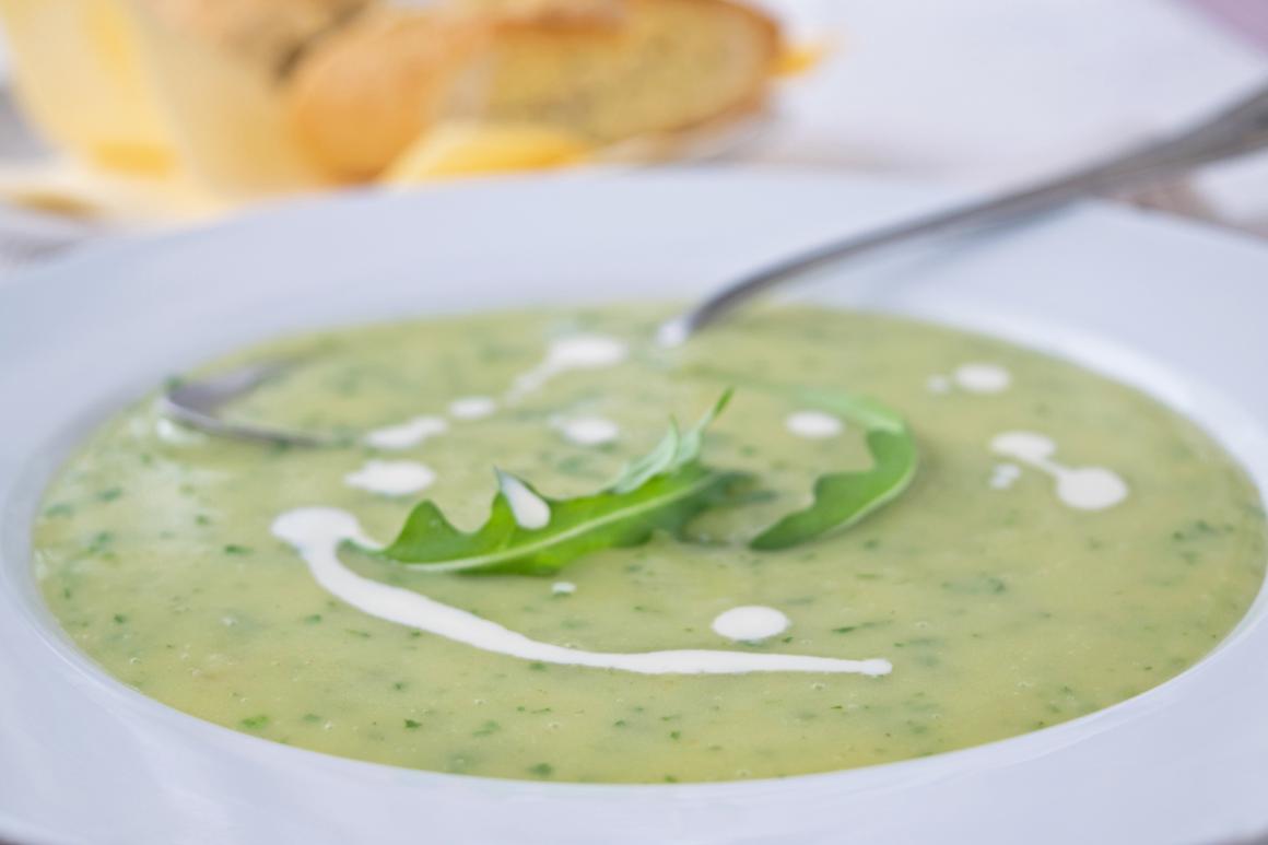 Kartoffel-Rucola-Suppe