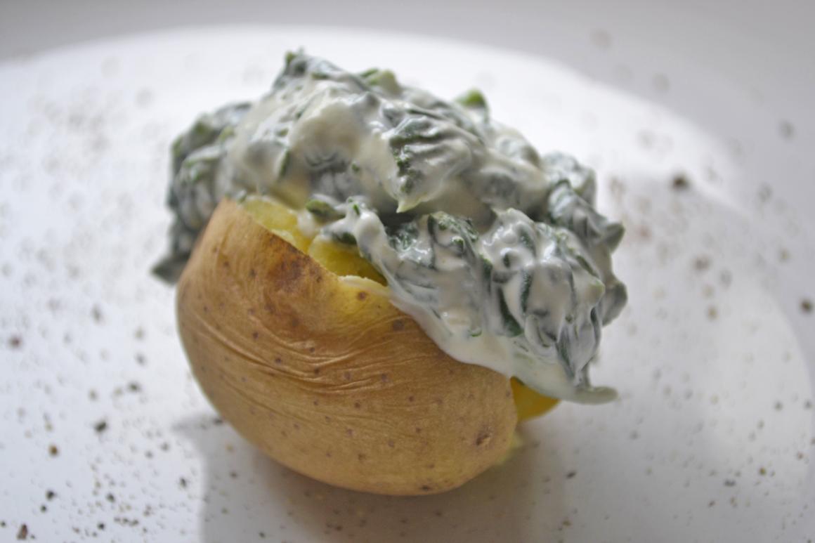 Kartoffeln-mit-Spinatsauce