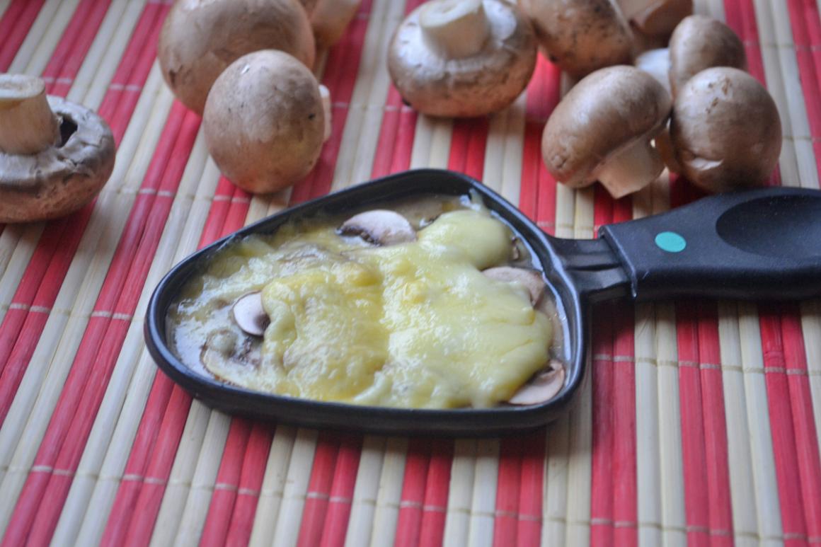 Pilze mit Raclette