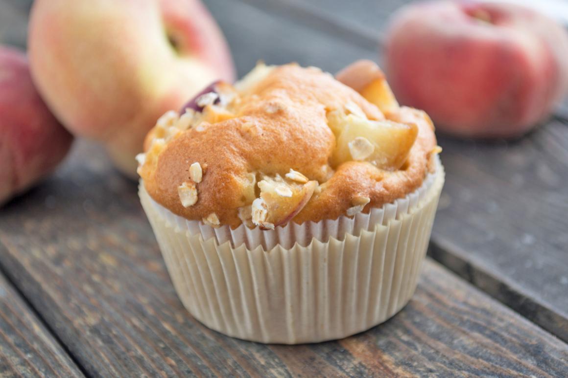 Pfirsich-Muffin