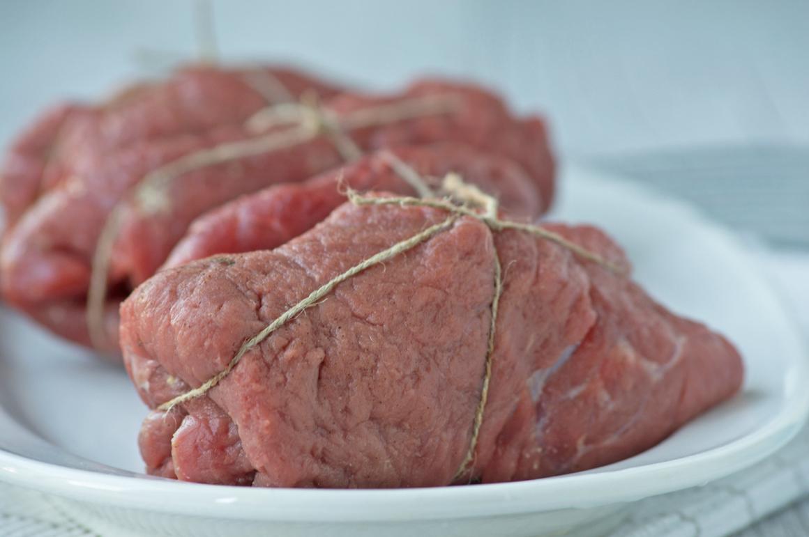 Rindsröllchen mit Lauchkern