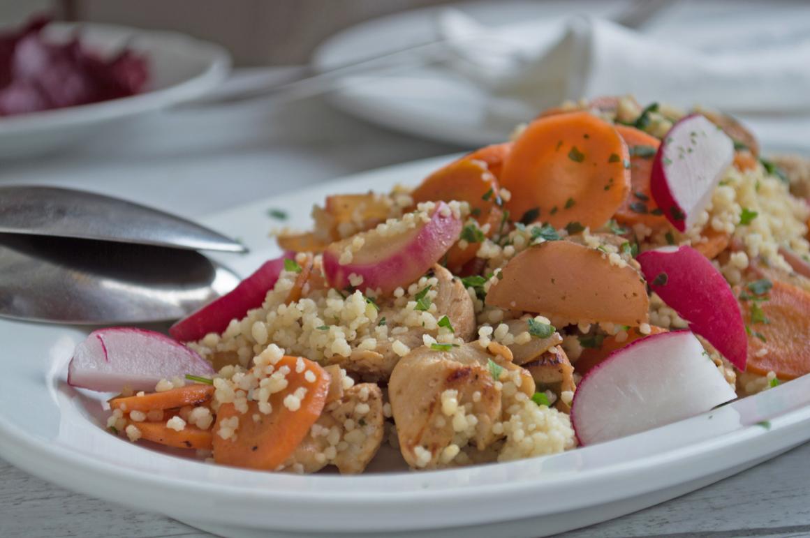 Gemüsecouscous mit Pute