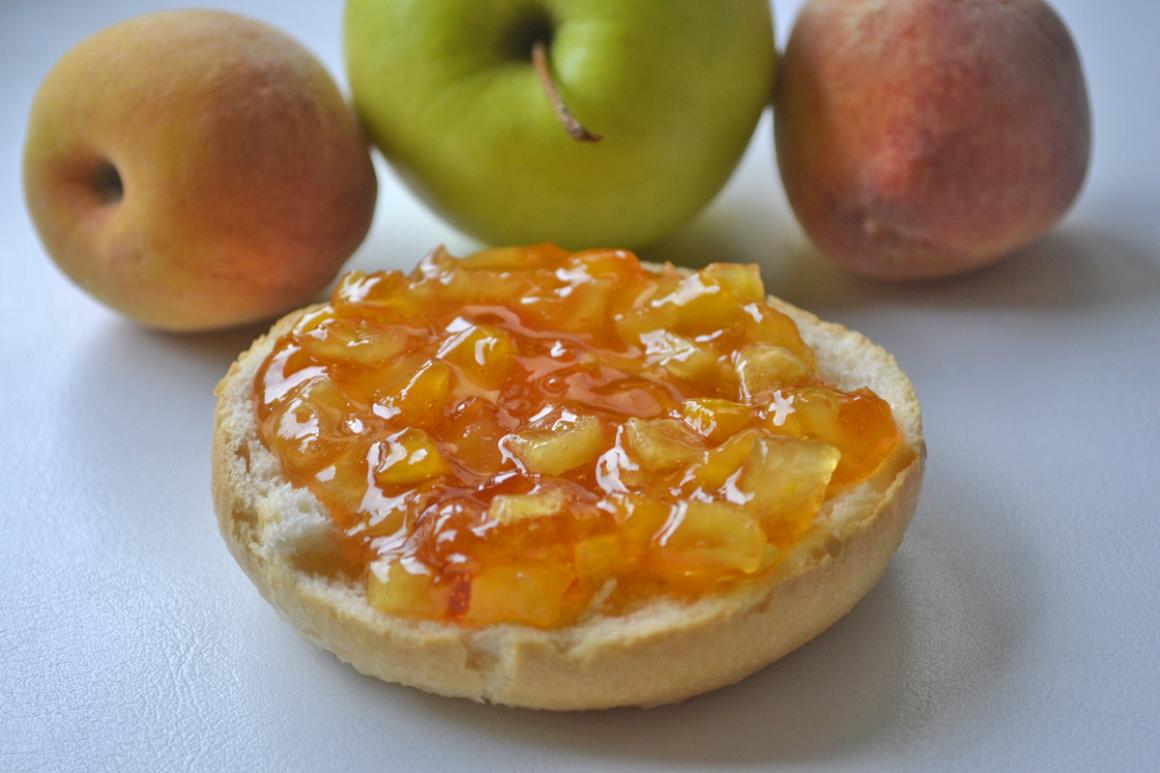 Pfirsich-Apfel-Konfitüre