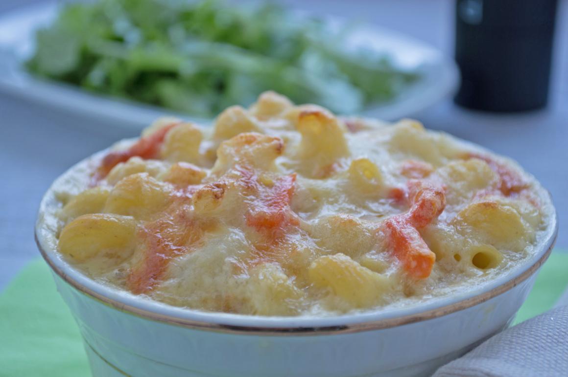 Teigwarengratin mit Gemüse