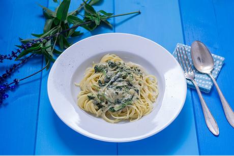 Spaghetti al gorgonzola