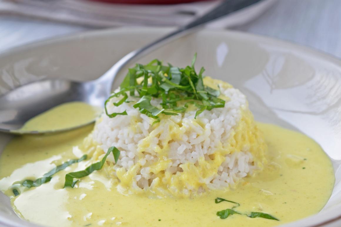 Basmati Reis mit Knoblauchcurry
