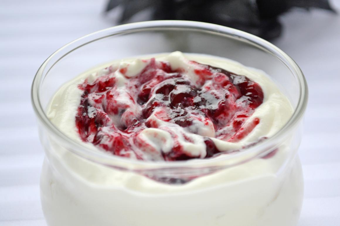 Kirschenmalerei-Joghurt