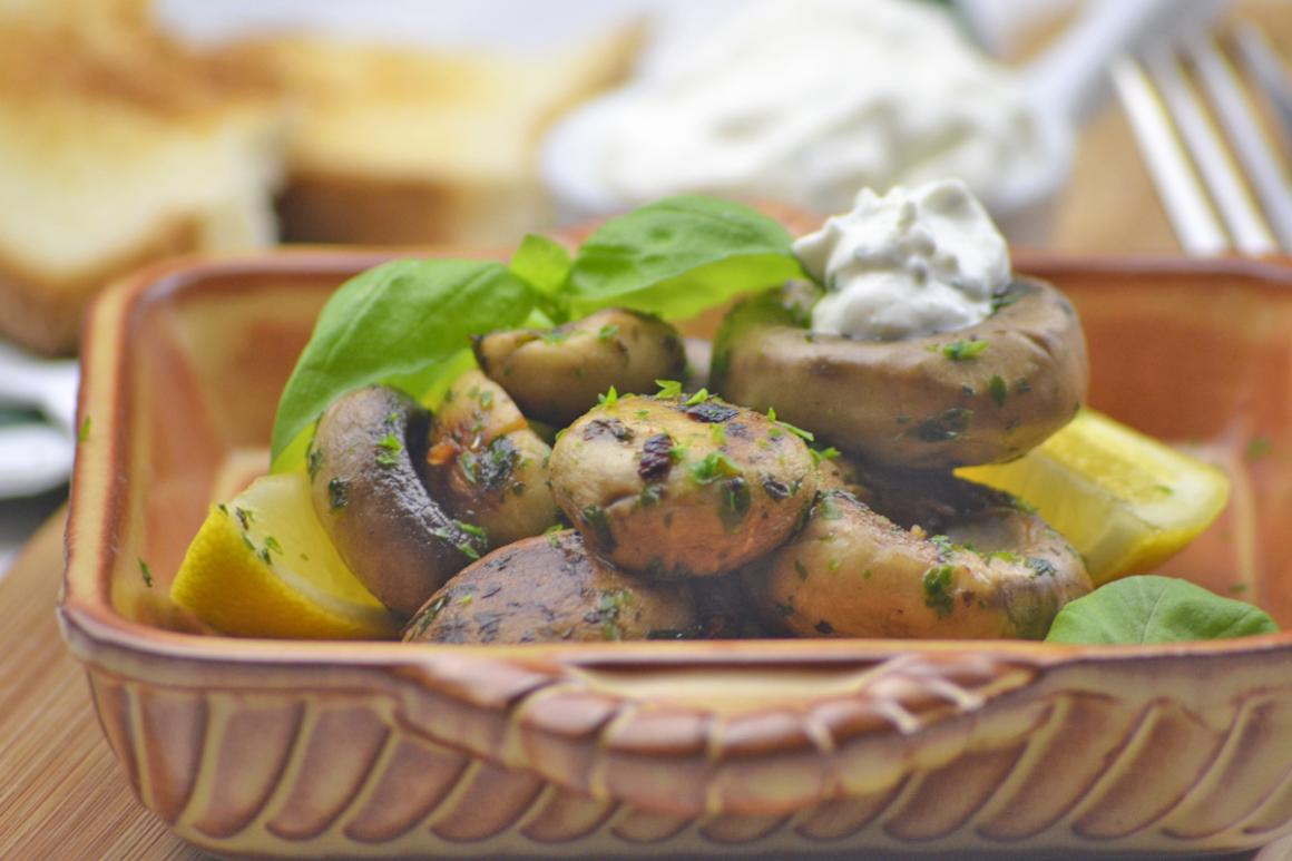 Champignons an Zitronensauce