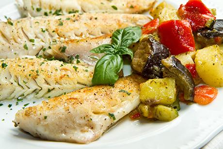 Zanderfilet mit Gemüse