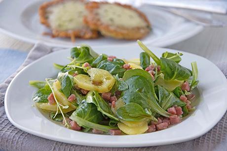 Kartoffel - Nüsslisalat mit Kernöldressing
