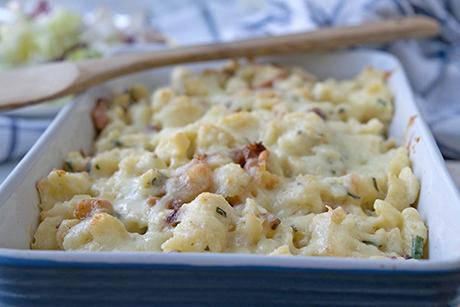 Käs-Spätzli mit Röstzwiebel