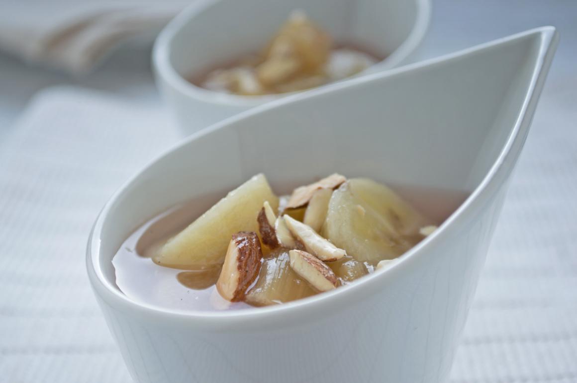 Rhabarberkompott mit Banane