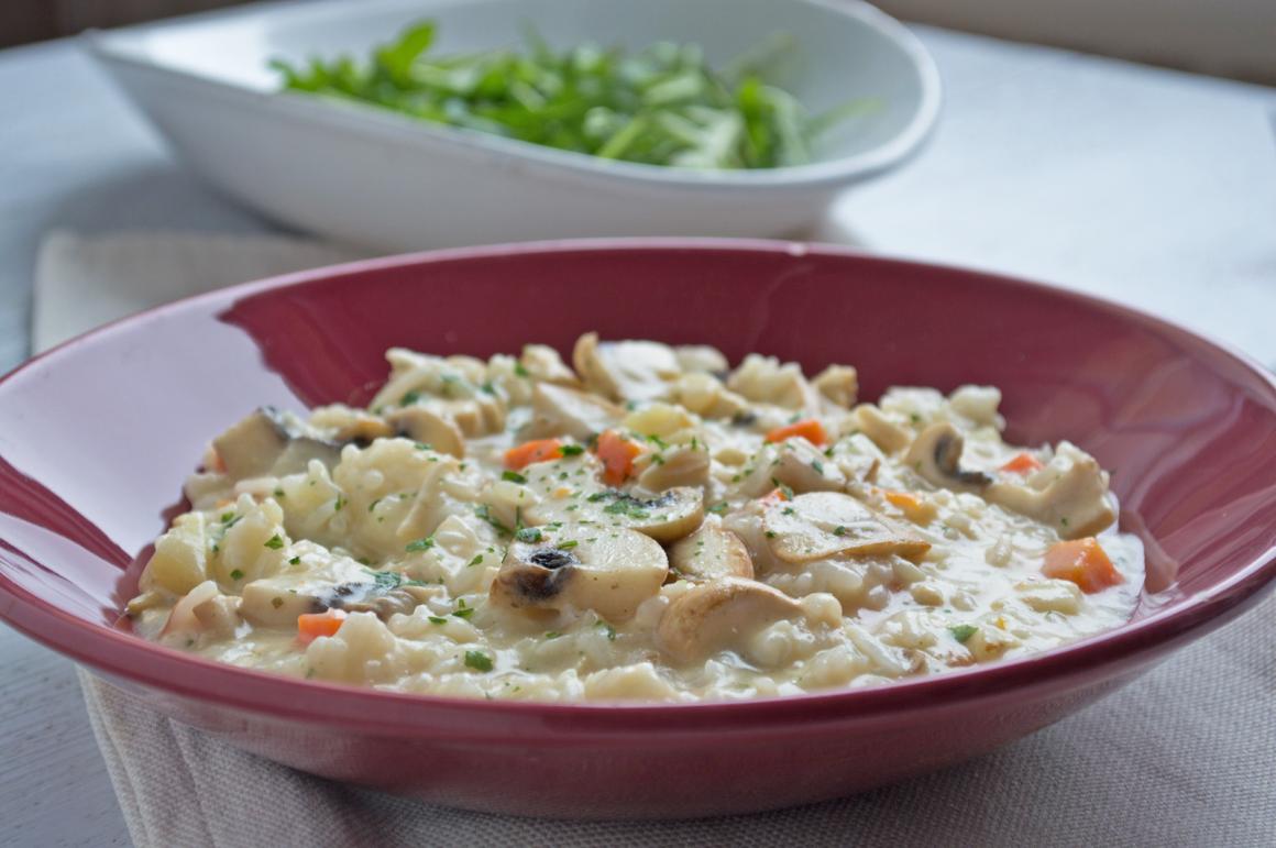 Pouletfrikassee mit Reis