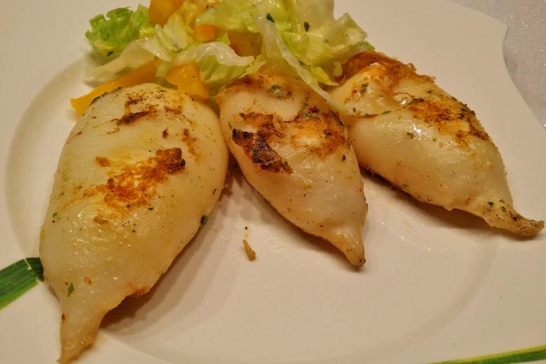 Gebratene Tintenfische