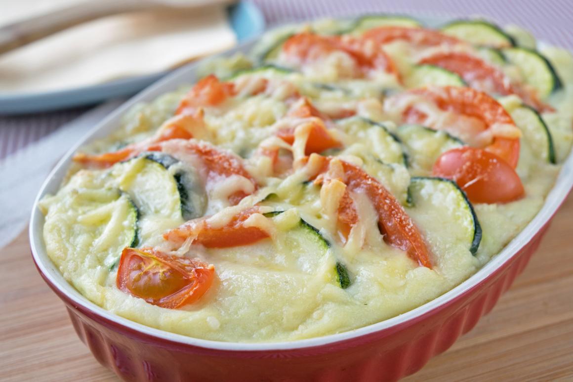 Kartoffelpüree-Gratin