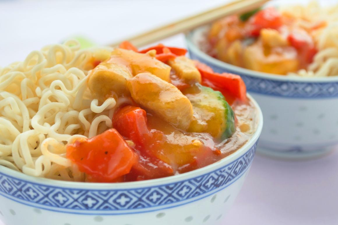 Thai-Poulet, süss-sauer