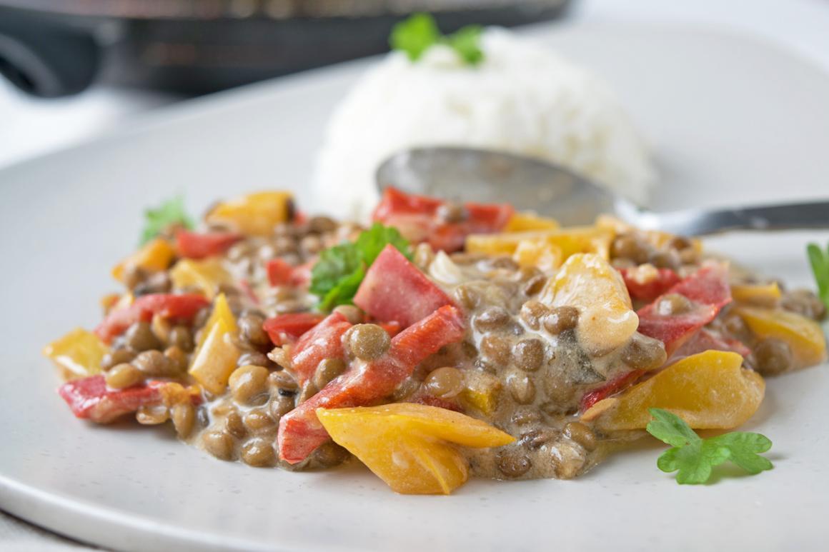 Linsen-Gemüse-Curry