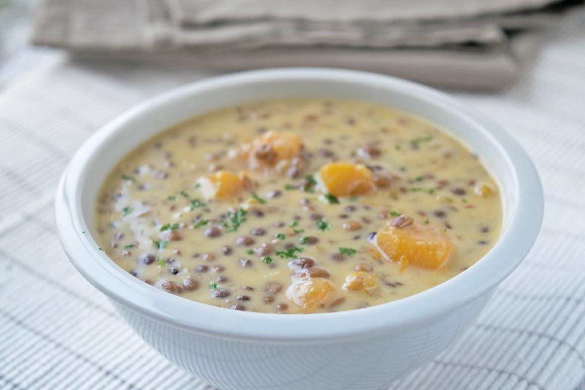 Kürbis-Linsen Suppe