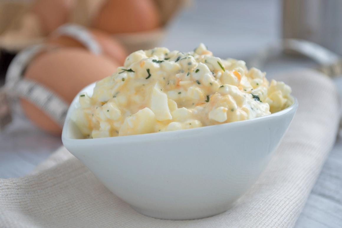 Kalorienarmer Eiersalat