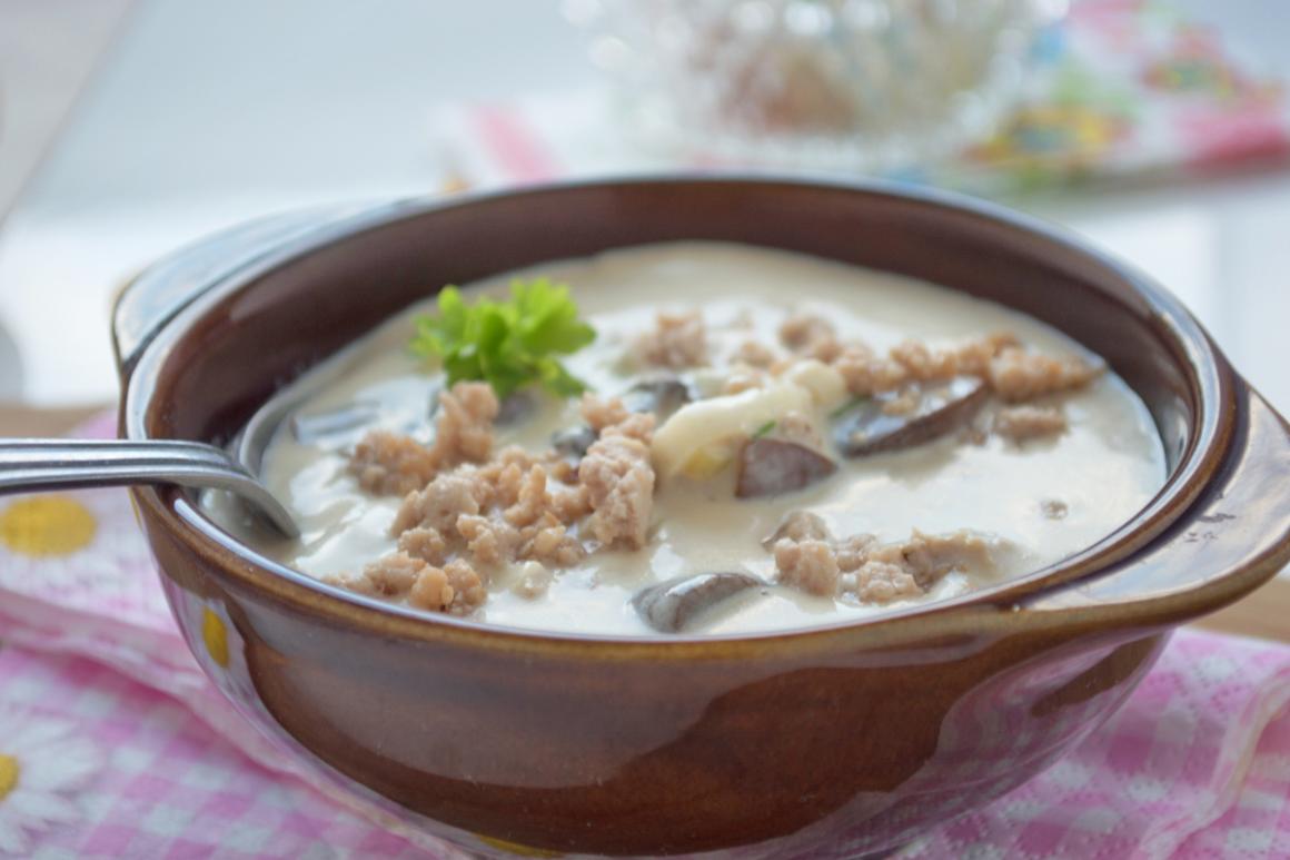 Käse-Hackfleisch-Suppe