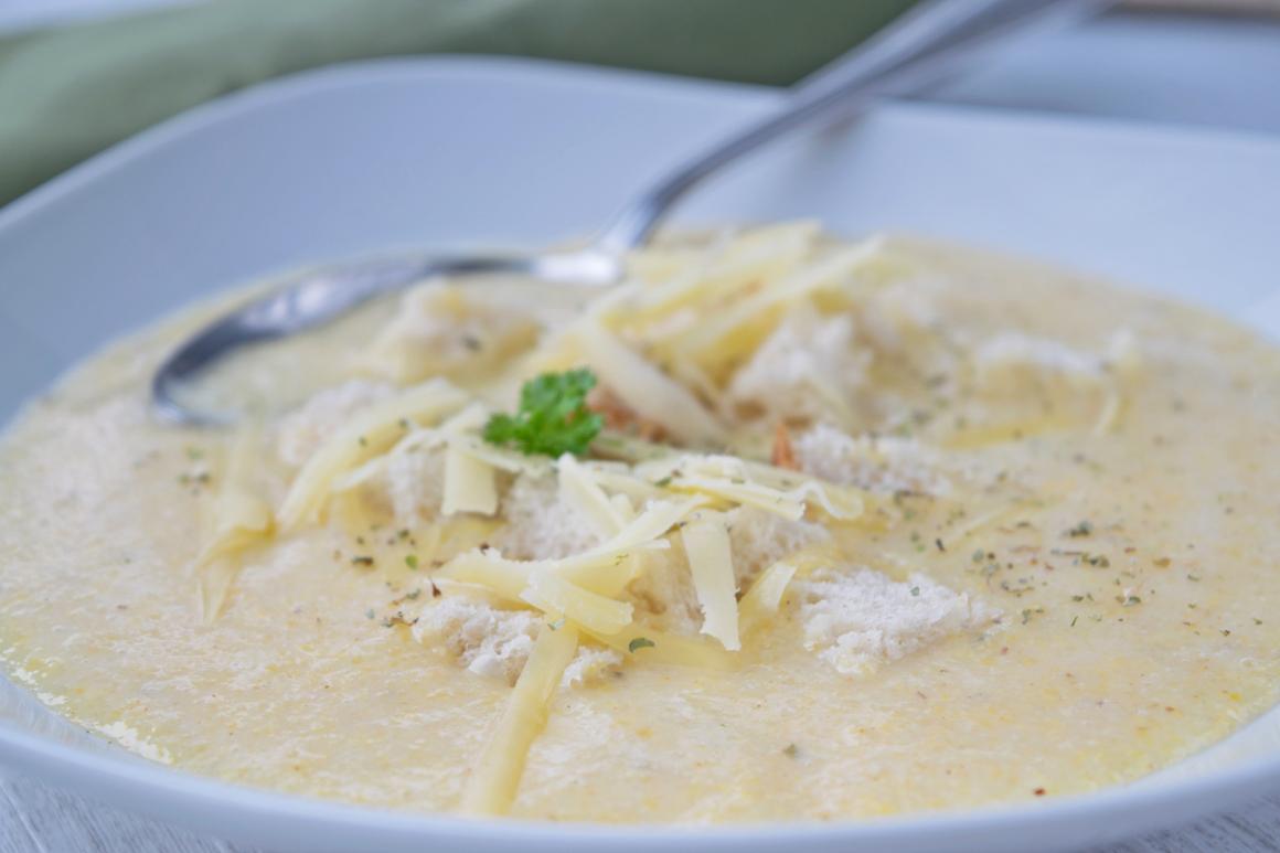 Geröstete Maissuppe