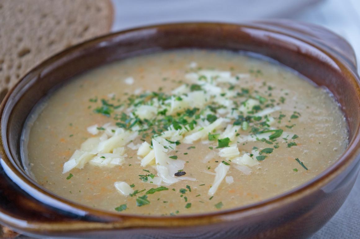 Biersuppe mit Cheddar
