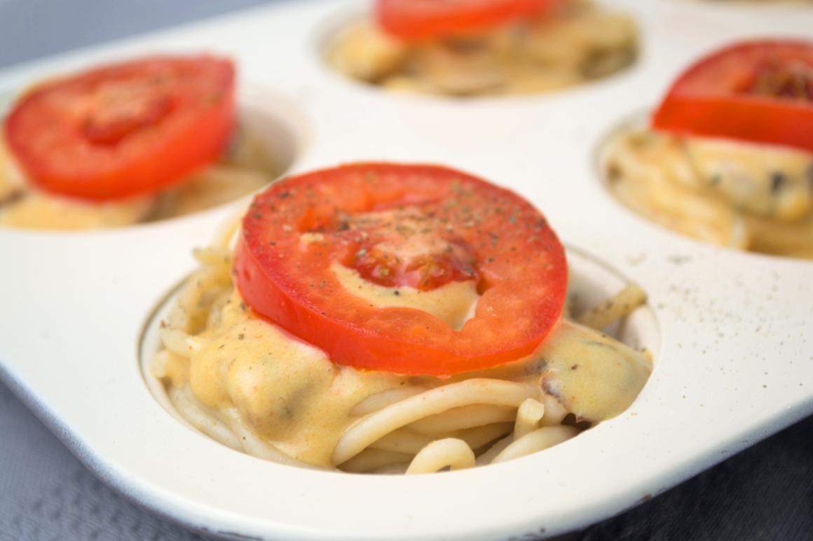 Überbackene Spaghettinester