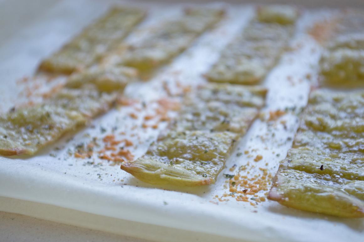 Lasagnechips mit Parmesan