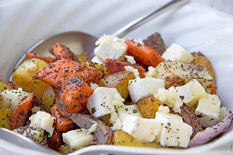 Gemischtes Grillgemüse mit Mohn