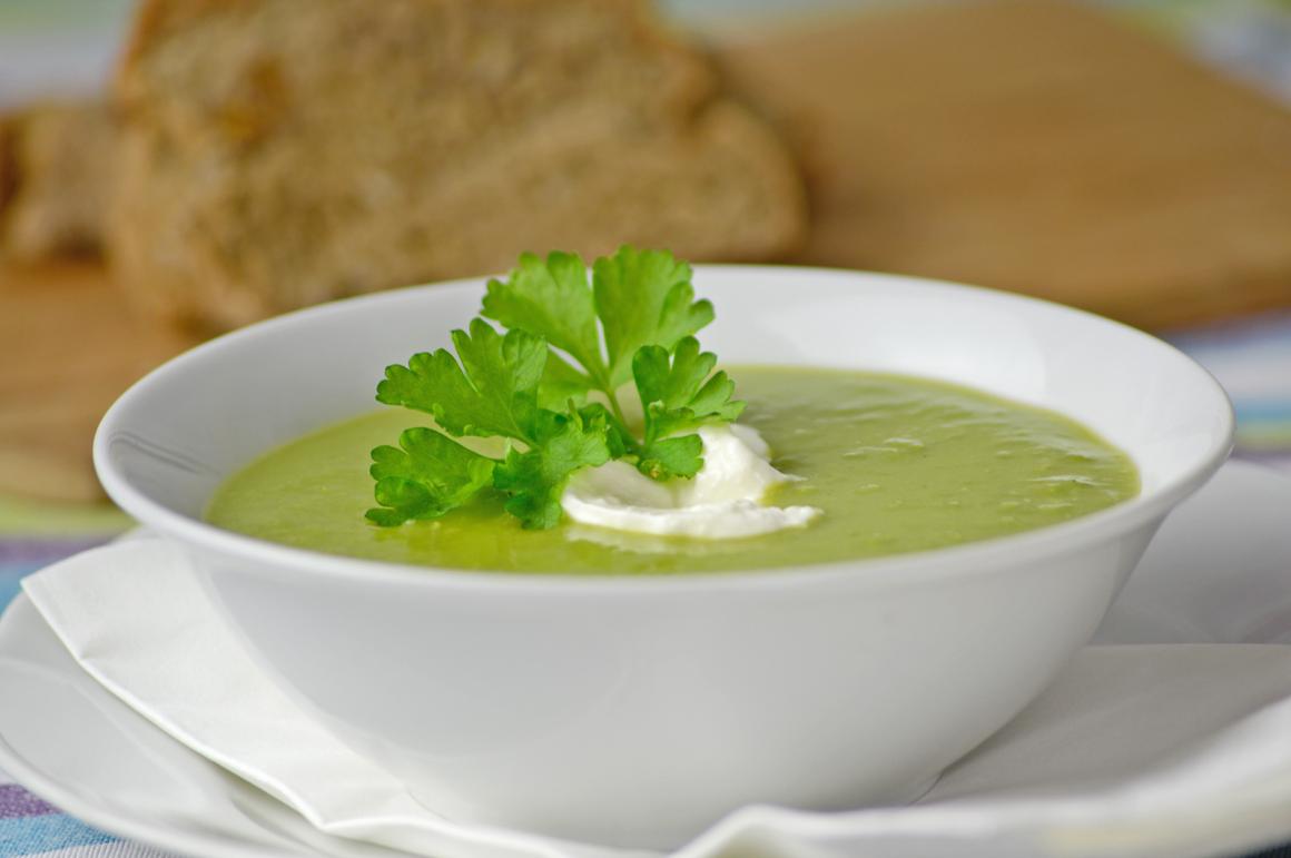 Erbsencrèmesuppe