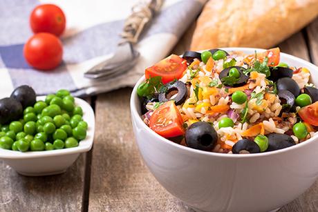 Sommerlicher Reissalat