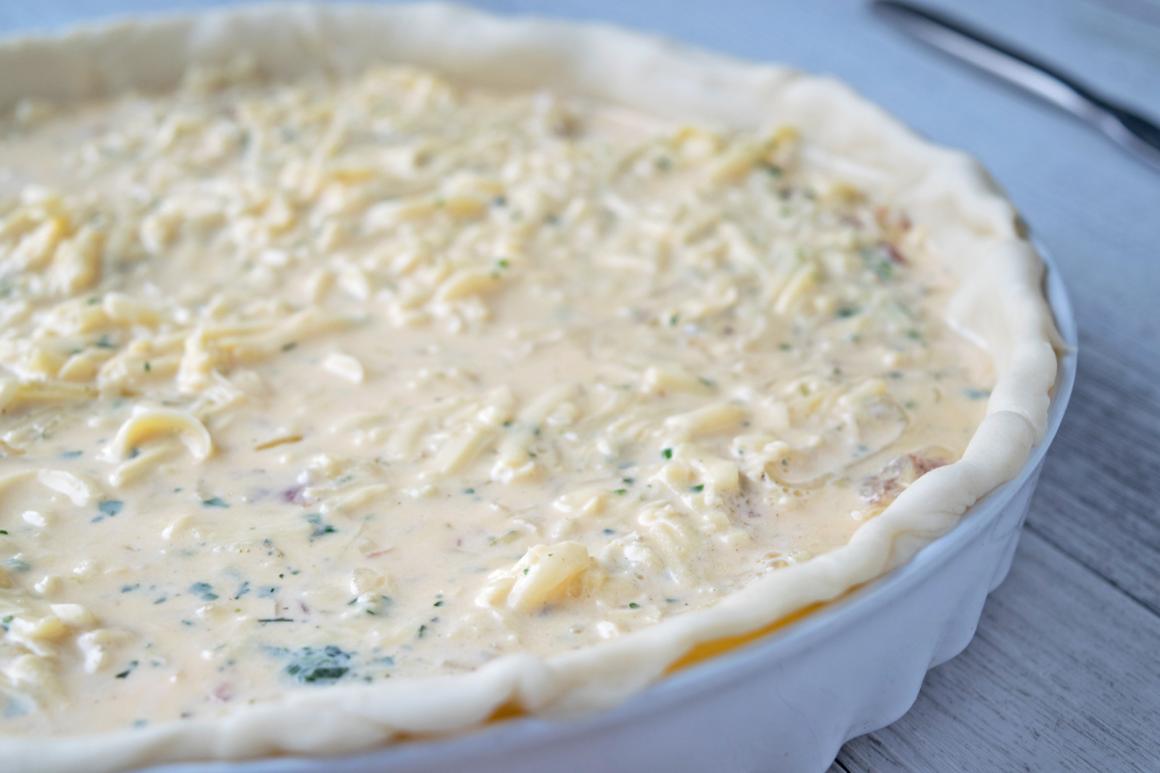 Quark-Kräuter-Quiche