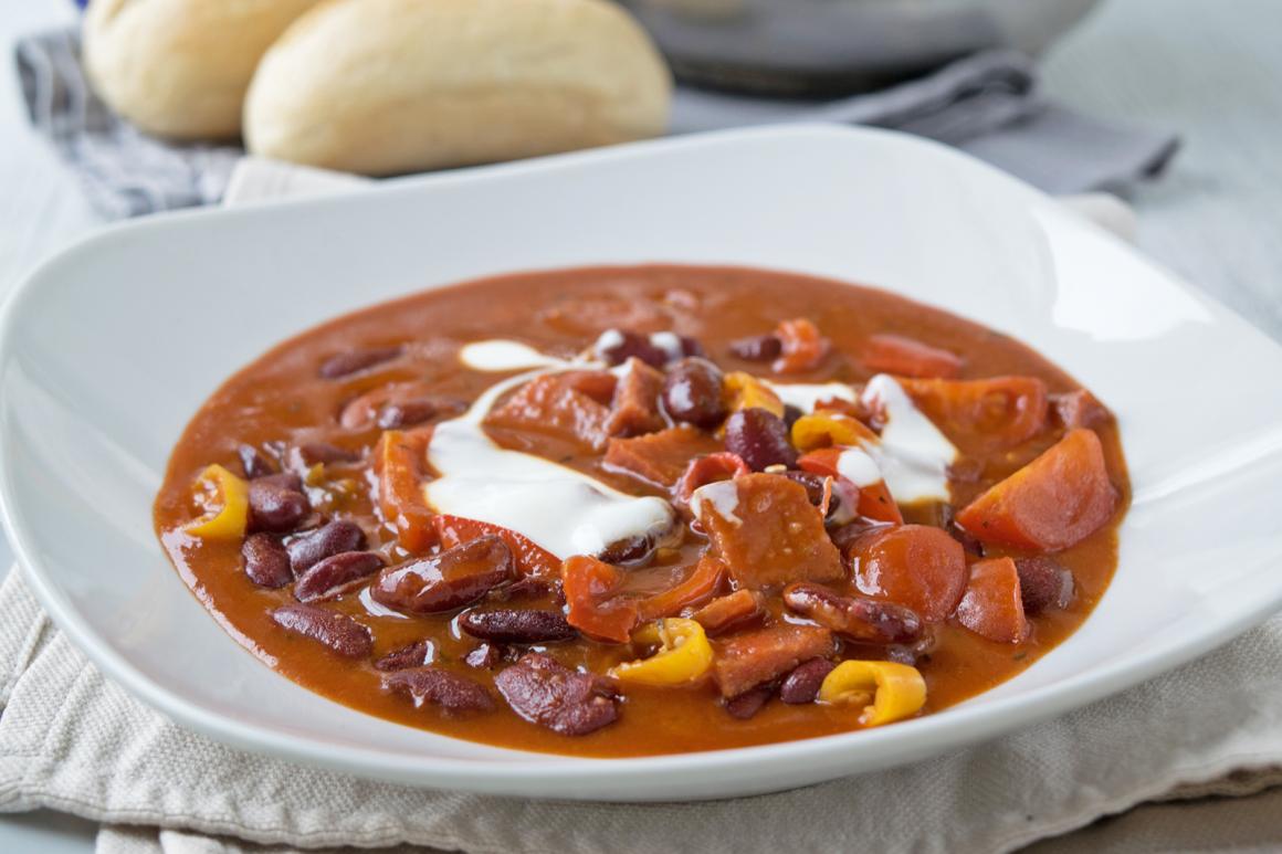 Feurige Bohnensuppe