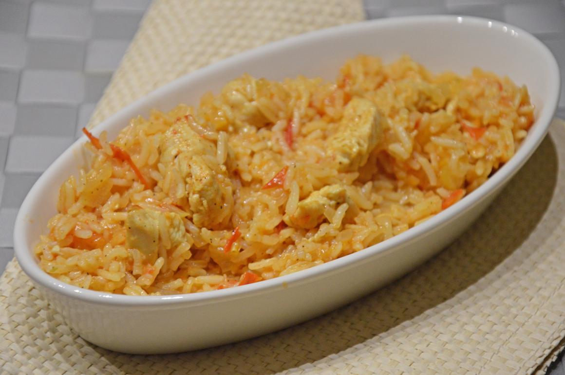 Reispfanne mit Poulet